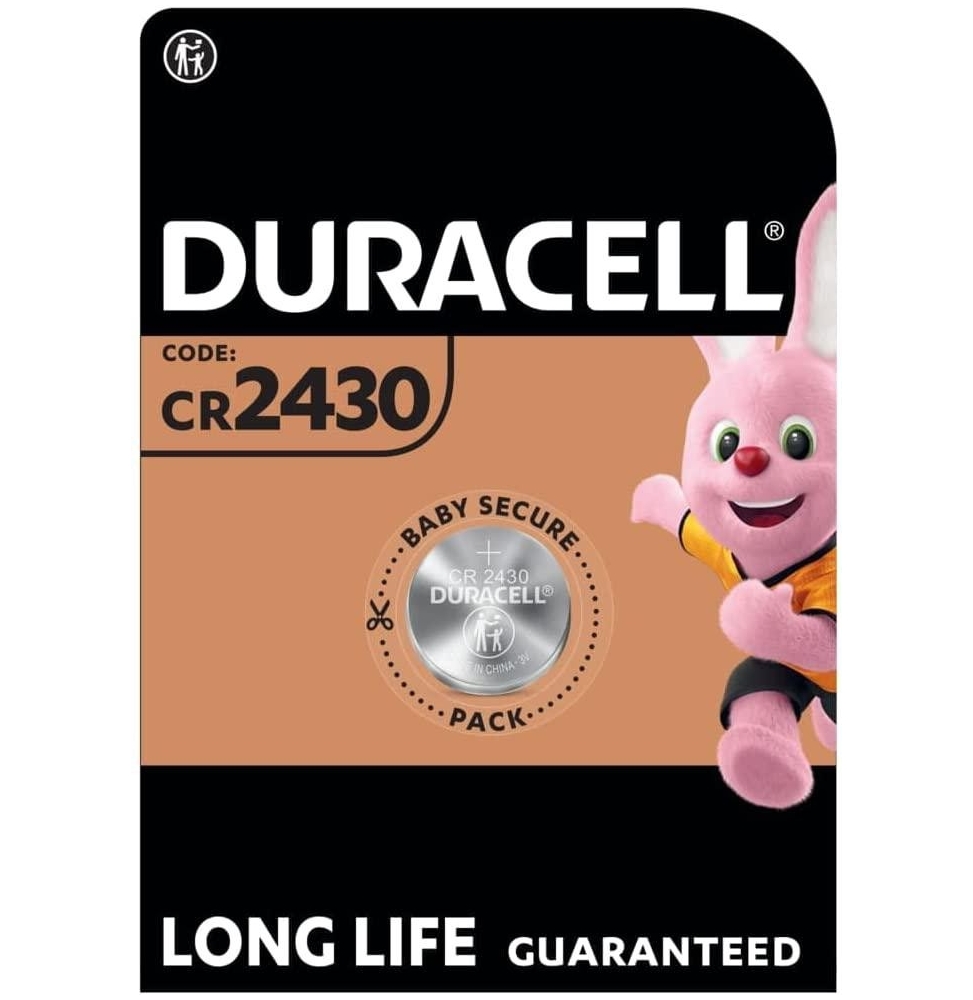 (1 CONFEZIONE) DURACELLLITHIUM BATTERIE 1PZ BOTTONE DL/CR2430