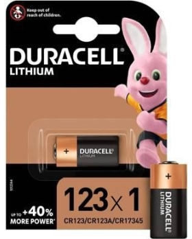 (1 CONFEZIONE) DURACELLSPEC. BATTERIE 1PZ DL123 CR123/CR123A/CR