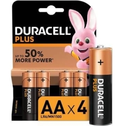 (1 CONFEZIONE) DURACELLPLUS BATTERIE 4PZ STILO LR6 MN1500 AA