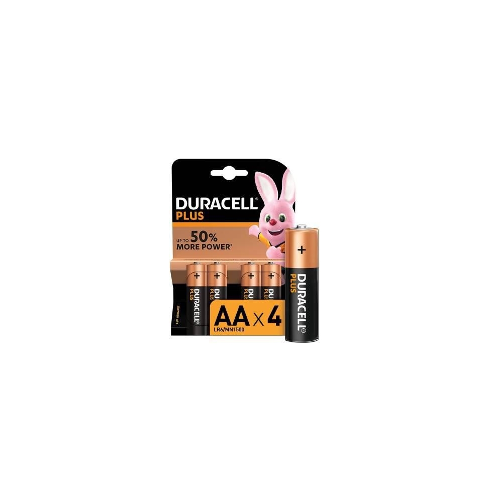 (1 CONFEZIONE) DURACELLPLUS BATTERIE 4PZ STILO LR6 MN1500 AA