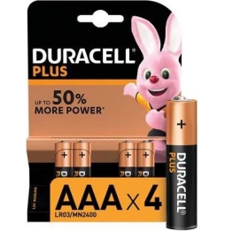 (1 CONFEZIONE) DURACELLPLUS BATTERIE 4PZ MINISTILO LR03 MN2400