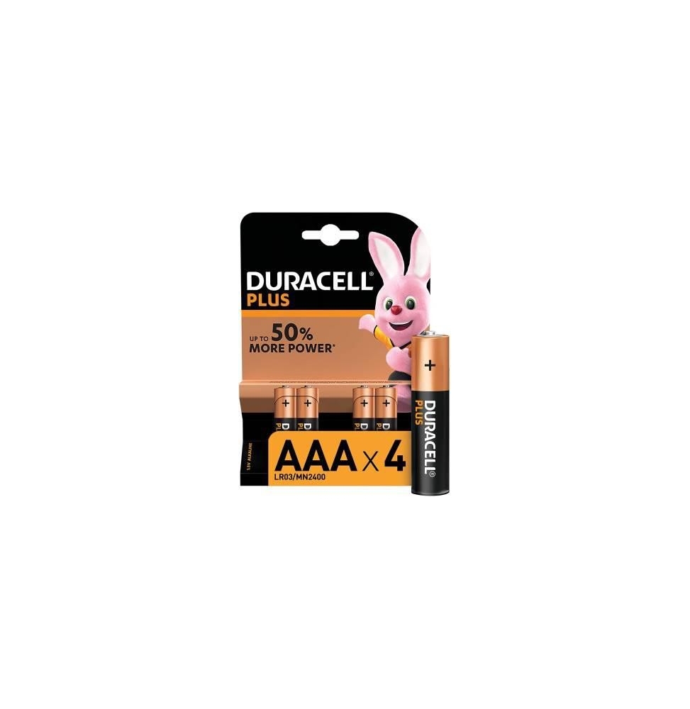 (1 CONFEZIONE) DURACELLPLUS BATTERIE 4PZ MINISTILO LR03 MN2400