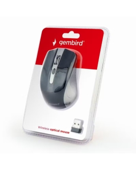 Techmade Gembird Mouse Senza Fili Space Grey Black