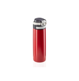 Borraccia Flip Acciaio Rossa 600ML