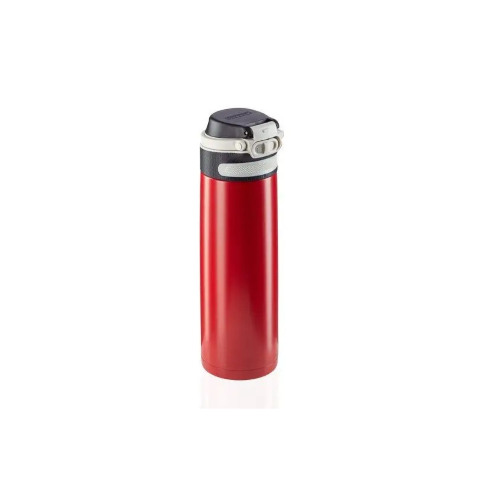 Borraccia Flip Acciaio Rossa 600ML