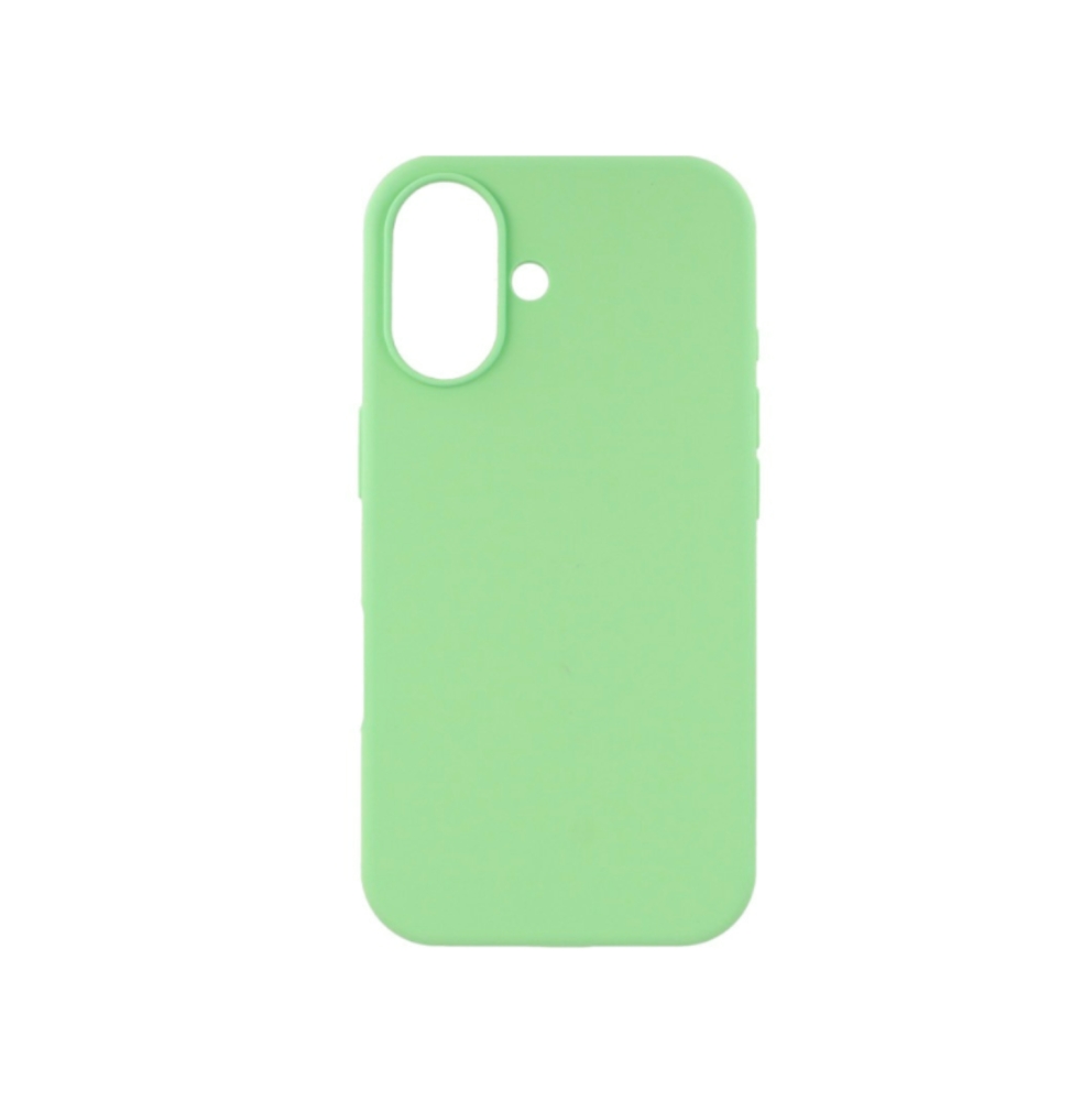 Siipro cover in silicone per iphone 16 verde mela