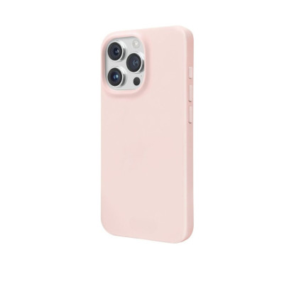 Cover in silicone per iphone 16 pro max rosa