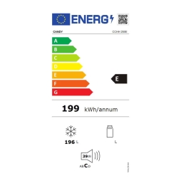 Candy - Congelatore a Pozzo CCHH 200E A Libera Installazione No Frost Capacità Netta 200 l Classe E Colore Bianco