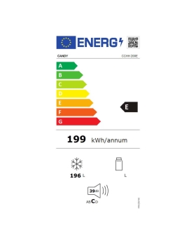 Candy - Congelatore a Pozzo CCHH 200E A Libera Installazione No Frost Capacità Netta 200 l Classe E Colore Bianco