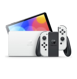 Switch console oled white +super mario wonder + 12 nso