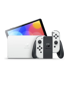 Switch console oled white +super mario wonder + 12 nso