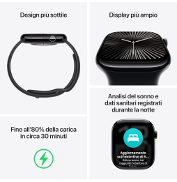 Apple Watch Serie10 46mm ac/jet black sb/black m/l mwwq3qc/a eu