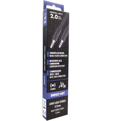 INNO-HIT CAVO STEREO AUX 3.5MM M/M 2M NERO