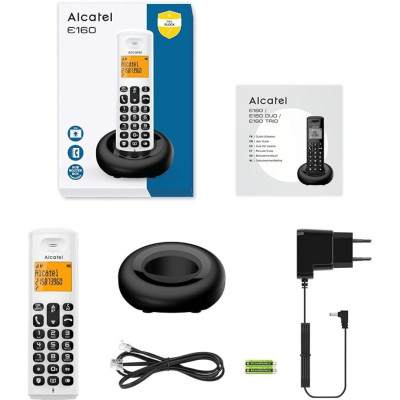 TELEFONO CORDLESS ALCATEL E160 WHITE