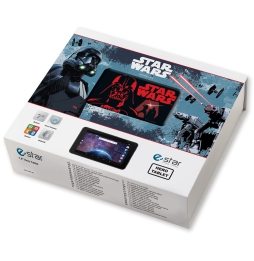 E-star Tablet per Bambini 3 - 6 anni 7 Pollici Wi-Fi 1 GB Ram Android 9 con fotocamera modello star wars