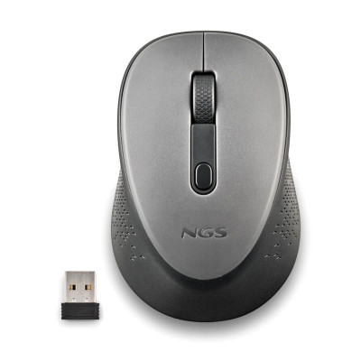 NGS Mouse wireless con pulsanti silenziosi DEW GRAY