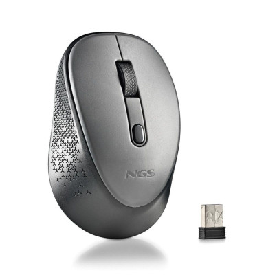 NGS Mouse wireless con pulsanti silenziosi DEW GRAY