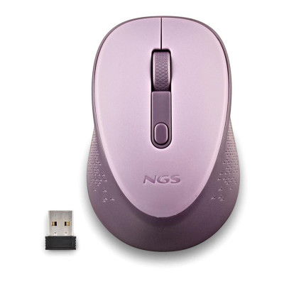 NGS Mouse wireless con pulsanti silenziosi DEW LILAC