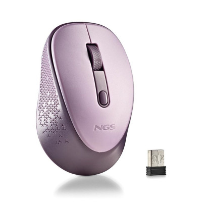 NGS Mouse wireless con pulsanti silenziosi DEW LILAC