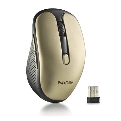 NGS Mouse wireless ricaricabile pulsanti silenziosi EVO RUSTGOLD
