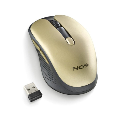 NGS Mouse wireless ricaricabile pulsanti silenziosi EVO RUSTGOLD