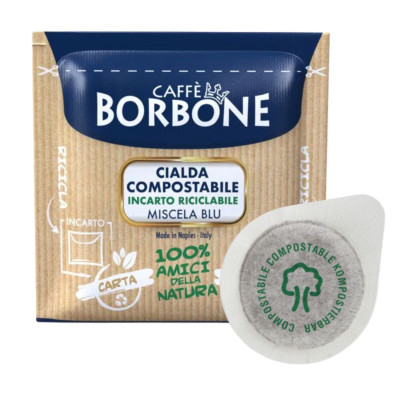 Borbone box cialde 44mmmiscela blu 150pz
