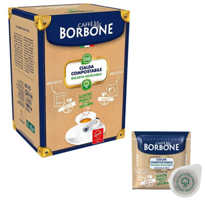 Borbone box cialde 44mmmiscela blu 150pz
