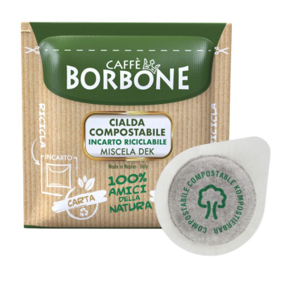 Borbone stuccio cialde 44mm miscela dek 150pz