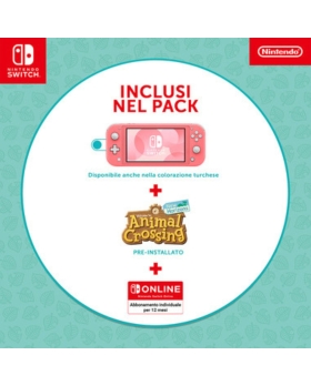 Nintendo Switch™ Lite Edizione Speciale Animal Crossing CORALLO