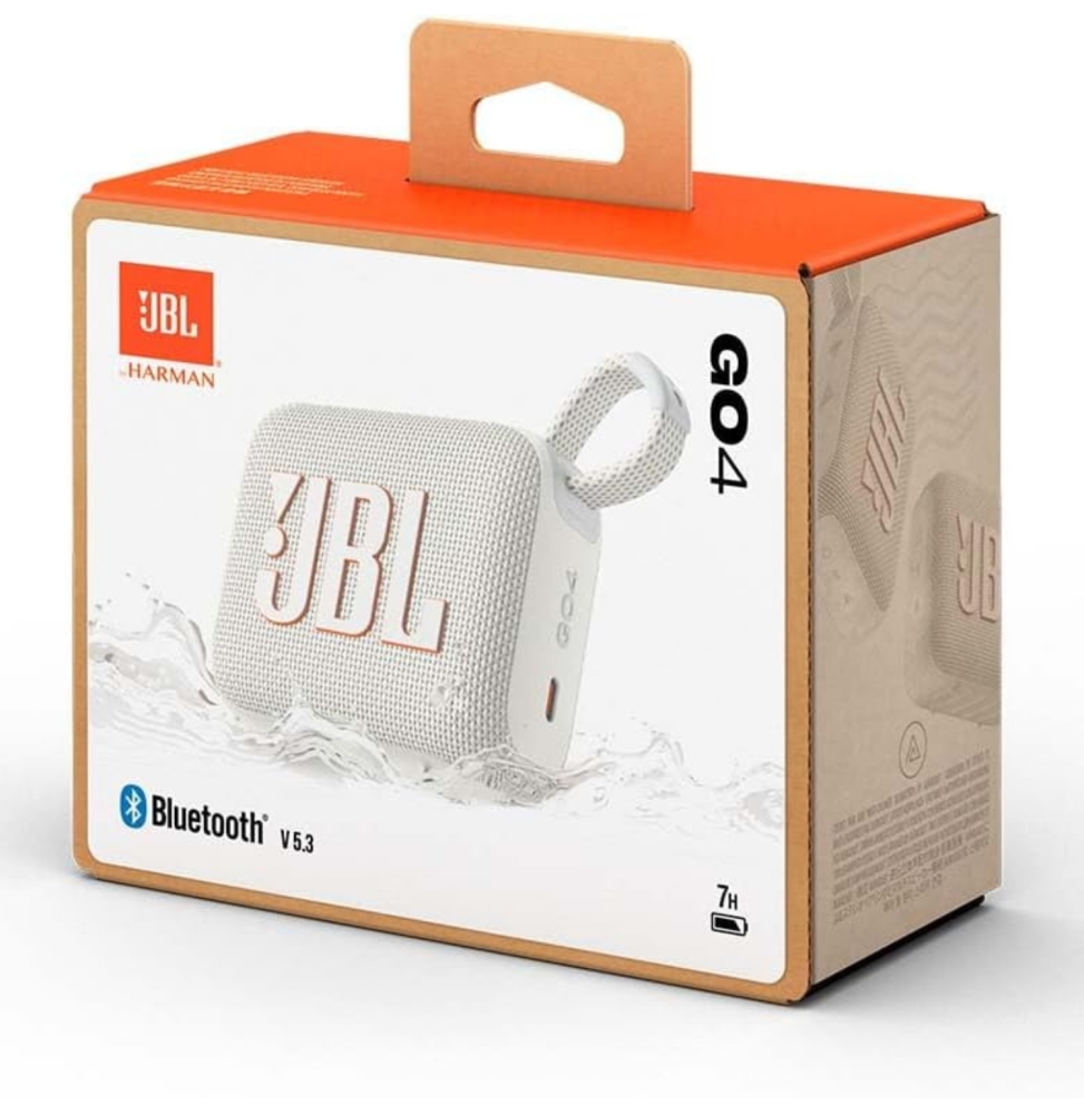 Jbl Go4 Portable Bt Speaker White