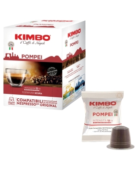 Kimbo Miscela Pompei 50capsule Compatibili Nespresso