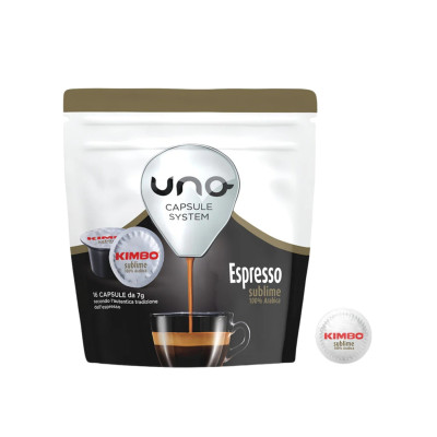 Kimbo caffe' confezioneda 16 capsule compat. uno system sublime