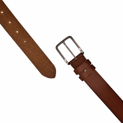 Ecoprice Cintura Marrone Vera Pelle Italia Cuciture Laterali Spessore 35