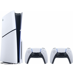 Ps5 Console 1tb Disco Standard Slim White + 2 Dualsense Ita + Ea Sports Fc 25 Ps5 Versione Europea Lingua Italiana