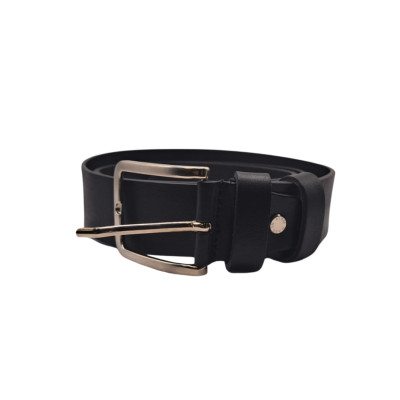 ECOPRICE CINTURA CINTA UOMO IN VERA PELLE MADE IN ITALY CUOIO CASUAL CLASSICA REGOLABILE BLU