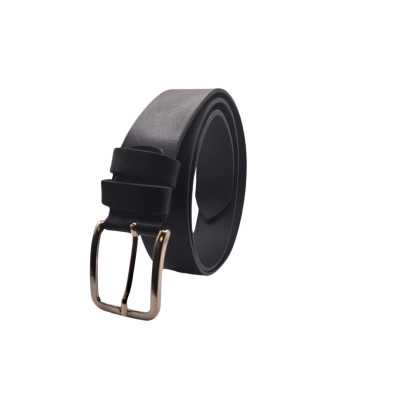 ECOPRICE CINTURA CINTA UOMO IN VERA PELLE MADE IN ITALY CUOIO CASUAL CLASSICA REGOLABILE BLU