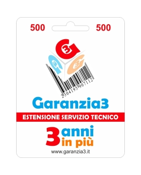 Garanzia 3 Estensione del Servizio Tecnico Fino a 500,00 Euro - Garanzia3