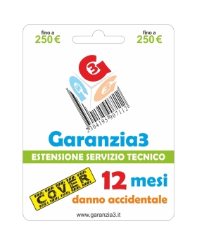 Garanzia 3 Cover 250 - Danno Accidentale  fino a 250,00 Euro