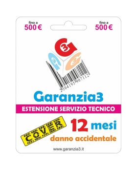 Garanzia 3 Cover 500 - Danno Accidentale  fino a 500,00 Euro