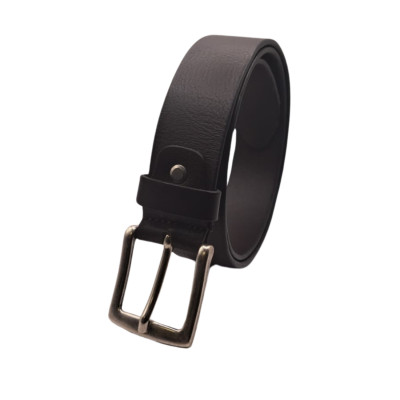 ECOPRICE CINTURA CINTA UOMO IN VERA PELLE MADE IN ITALY CUOIO CASUAL CLASSICA REGOLABILE MARRONE