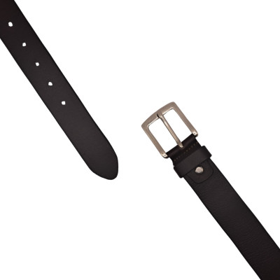 ECOPRICE CINTURA CINTA UOMO IN VERA PELLE MADE IN ITALY CUOIO CASUAL CLASSICA REGOLABILE MARRONE