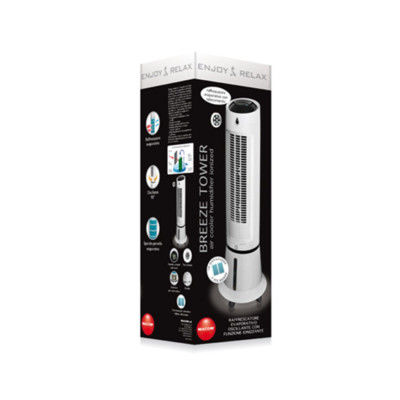 BREEZE TOWER – ART. 997 Raffrescatore evaporativo oscillante con funzione ionizzante