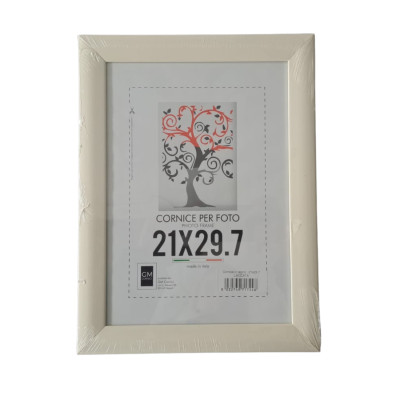 CORNICE PER FOTO IN LEGNO LACCATA 21X29.7 VARI COLORI