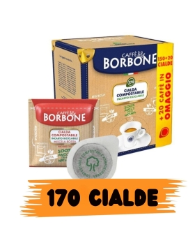 Caffè Borbone Cialda Compostabile, Miscela Rossa 170 Cialde Ese