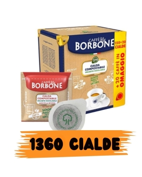 Caffè Borbone Cialda Compostabile, Miscela Rossa 170 Cialde Ese