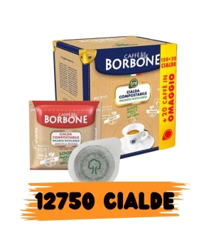 Caffè Borbone Cialda Compostabile, Miscela Rossa 170 Cialde Ese