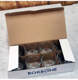 Borbone Bicchierini In Vetro Con Logo Confezione Da 8pz