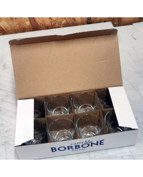 Borbone Bicchierini In Vetro Con Logo Confezione Da 8pz