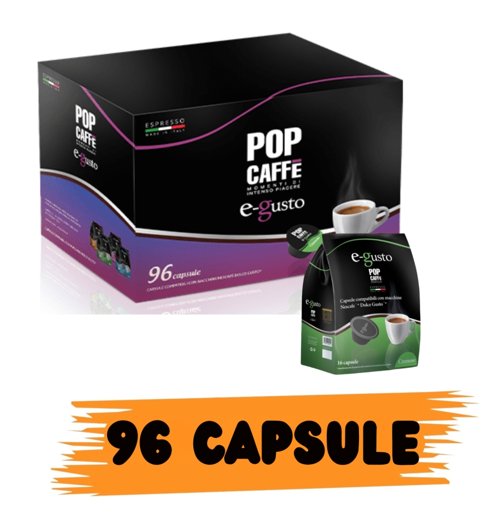 Pop Caffè Cremoso Box Capsule Comp. Nescafè Dolce Gusto 96pz