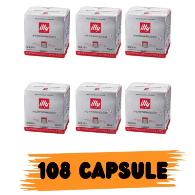 ILLY Tostato CLASSICO – Caffè in Capsule per Macchine Iperespresso 108 pz